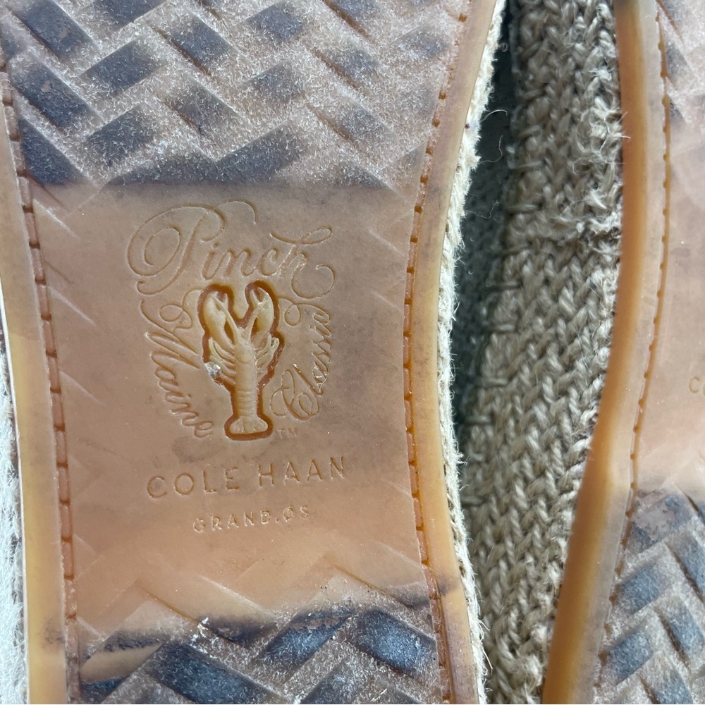 Cole Haan Cloudfeel Stitchlite Espadrille slip on shoes size 9.5 sesame beige - Picture 7 of 7